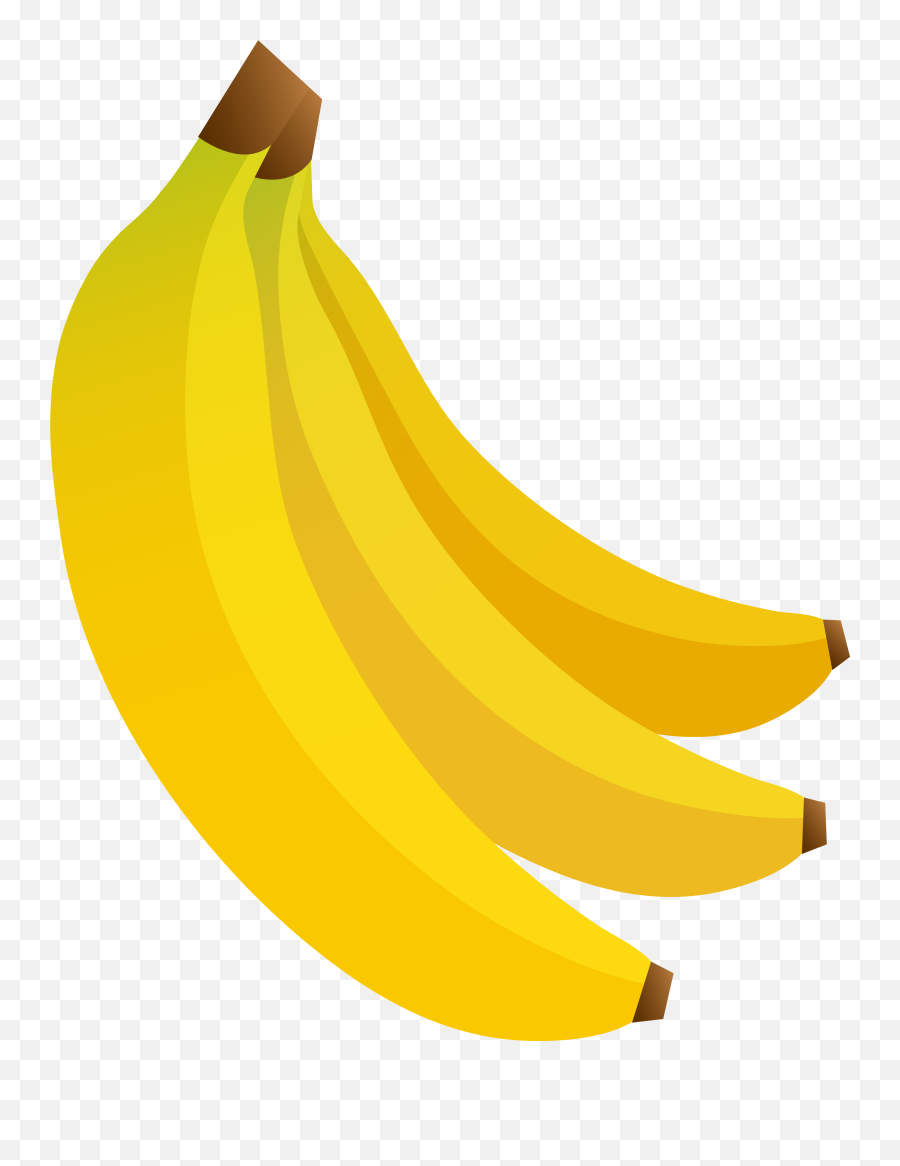 Download Hd Clipart Of Bunch Ripe And Banana - Saba Banana Ripe Banana Emoji,Banana Transparent