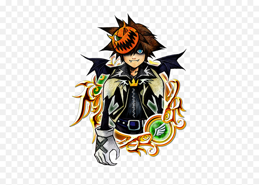 Illustrated Halloween Sora - Kingdom Hearts Sora Halloween Town Png Emoji,Sora Png