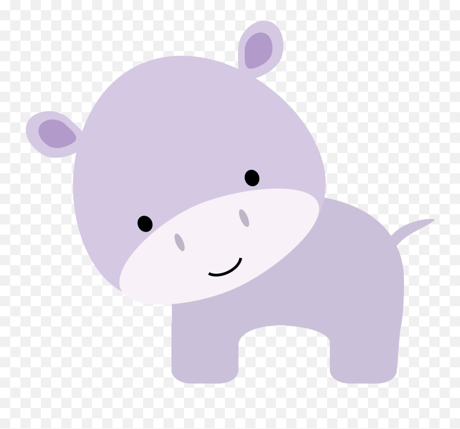 Hippopotamus Clipart Safari - Jungle Cartoon Baby Animals Emoji,Safari Clipart