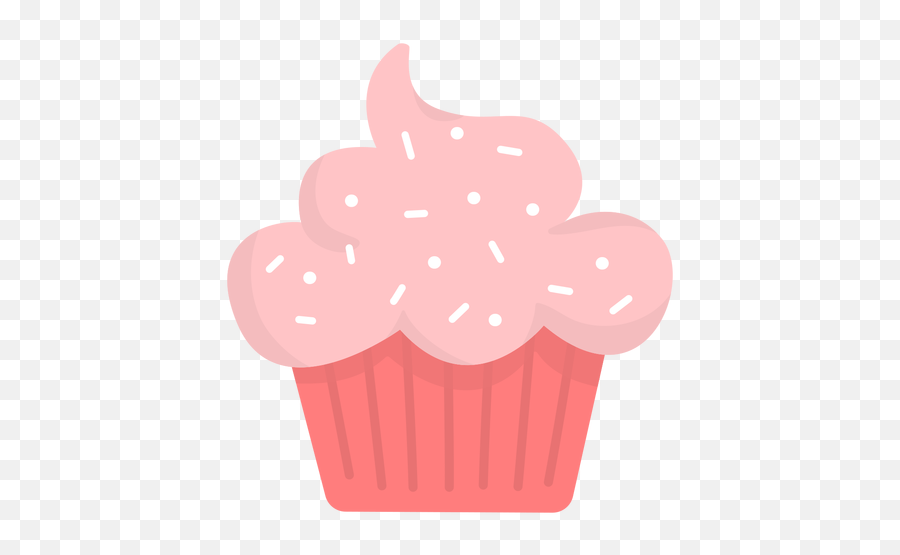 Cupcake Sprinkles Topping Flat - Cupcake With Sprinkles Png Emoji,Sprinkles Png