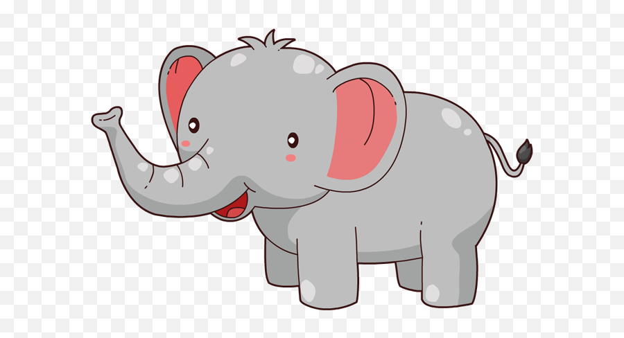 Elephant Free To Use Clipart - Clipartix Transparent Cute Elephant Png Emoji,Elephant Silhouette Clipart