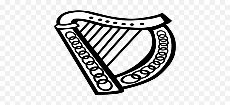 Download Download Irish Harp Clip Art Clipart Celtic Harp - Celtic Harp Clipart Emoji,Irish Clipart