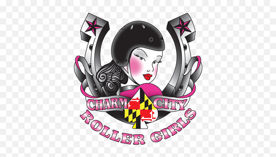Charm City Roller Girls - Charm City Roller Girls Logo Emoji,Girls Skate Logo