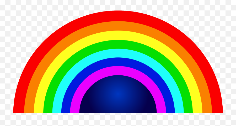 Free Rainbow Half Circle 1192271 Png - Rainbow Semicircle Emoji,Half Circle Png