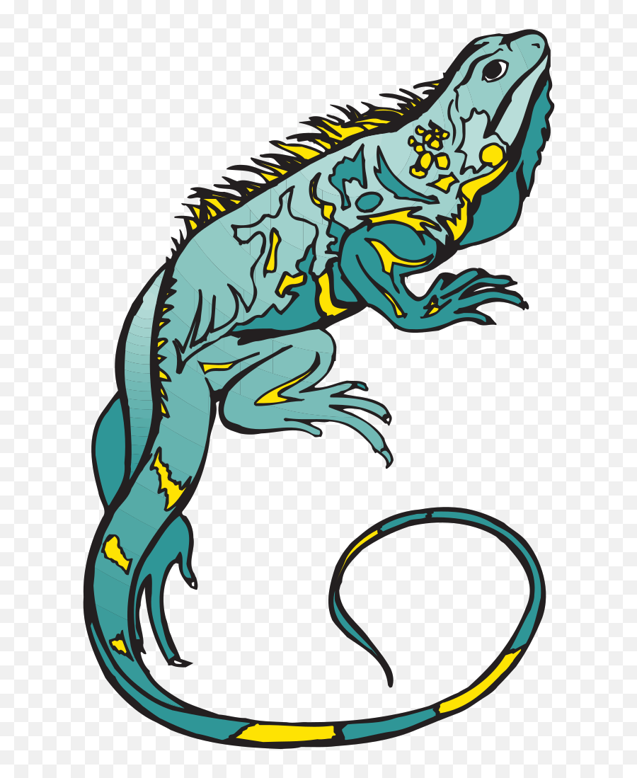 Blue And Yellow Chameleon Png Svg Clip Emoji,Chameleon Png