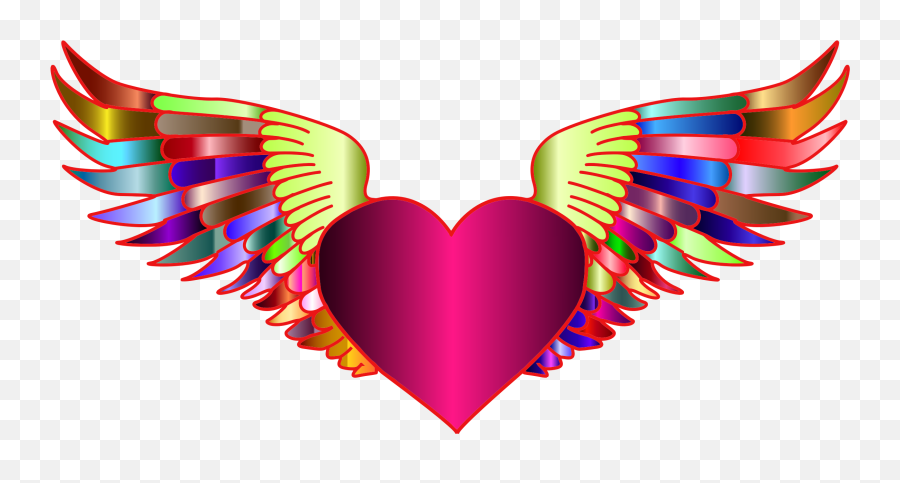 Download Vector Royalty Free Library Heart With Wings - Heart Png Images Hd Emoji,Wings Clipart