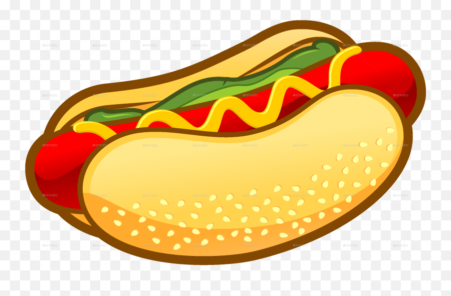 Food Clipart Hot Dog Food Hot Dog Transparent Free For - Clipart Hot Dog Png Emoji,Food Clipart