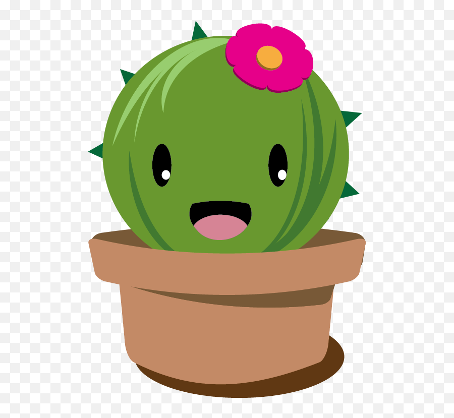 Cactus Plant Cartoon Png Clipart - Plant Cartoon Png Emoji,Cactus Flower Clipart