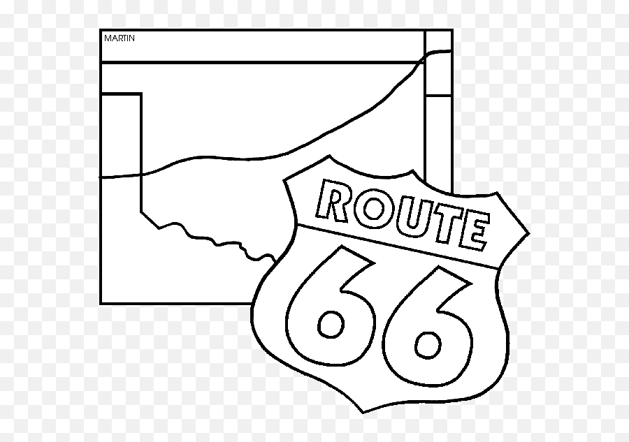 Phillip Martin Famous Landmarks Emoji,Route 66 Clipart