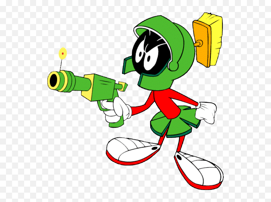 Marvin The Martian Holding Gun Emoji,Holding Gun Transparent