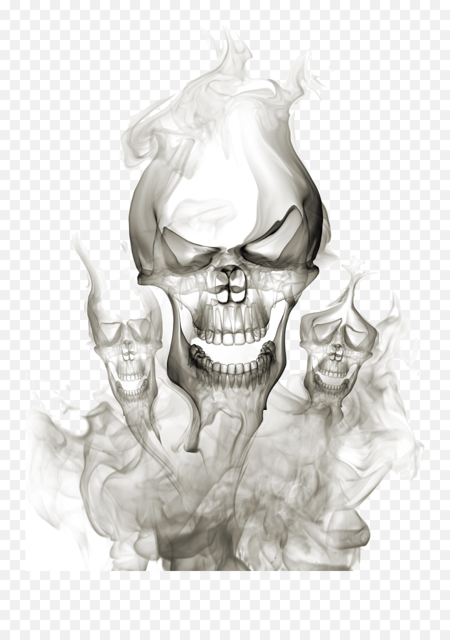 Kisspng Smoke Haze Ink Smoke Polymerization Skull Pictures Emoji,Skull Png