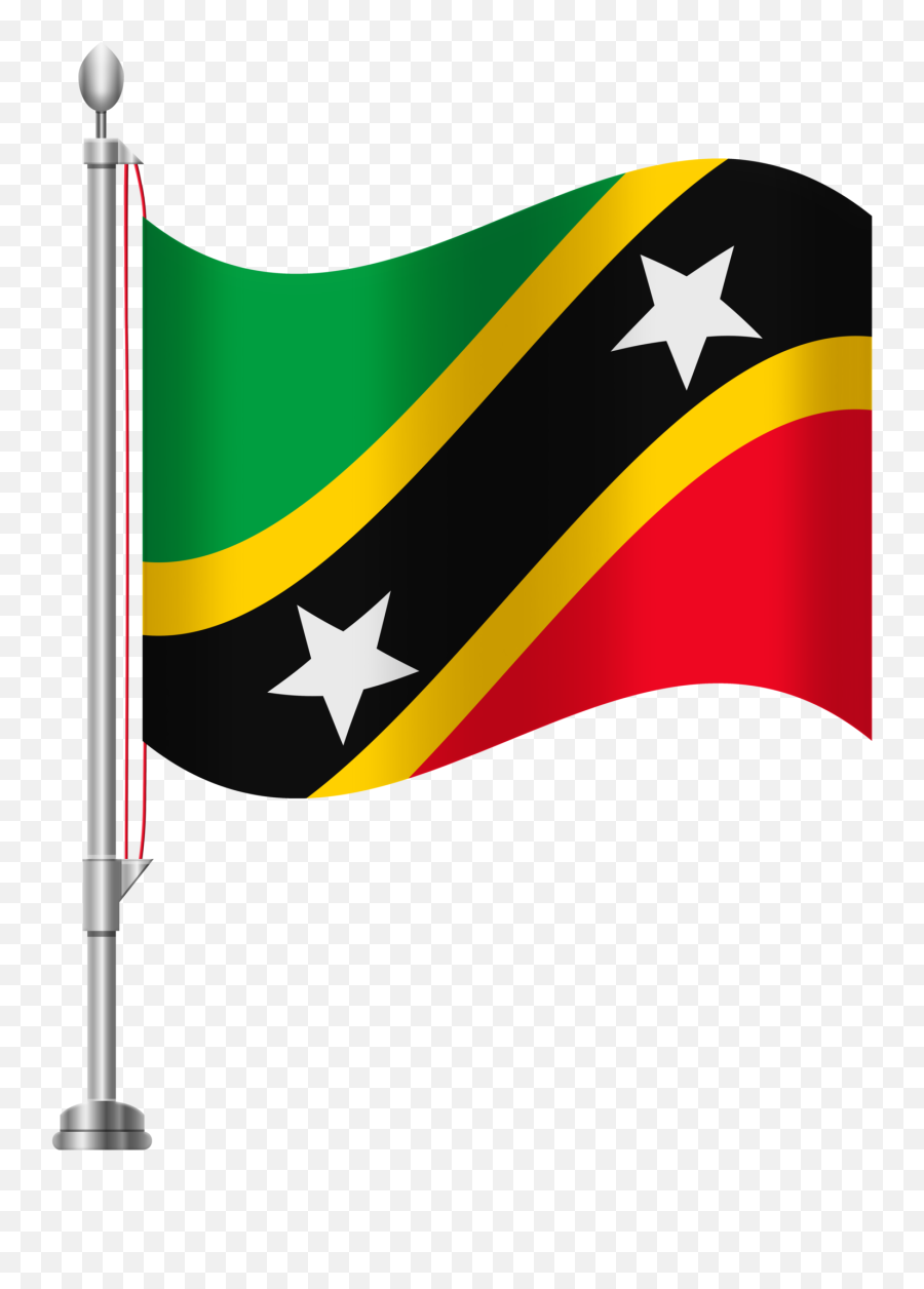 St Kitts And Nevis Flag Png Clip Art Emoji,Israeli Flag Clipart