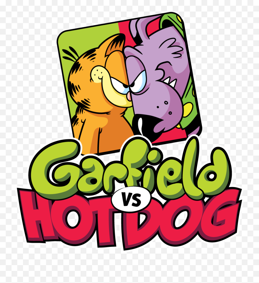 Download Logo - Garfield Vs Hot Dog Full Size Png Image Emoji,Hot Dog Logo