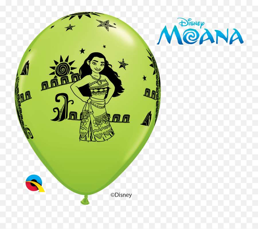 11 Round Disney Moana U0026 Maui Balloons 25 Pack Emoji,Moana Logo Png