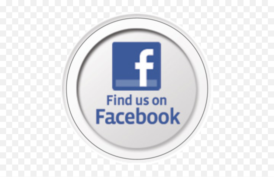 Download Hd Find Us On Facebook Button Transparent Png Image Emoji,Facebook Button Logo
