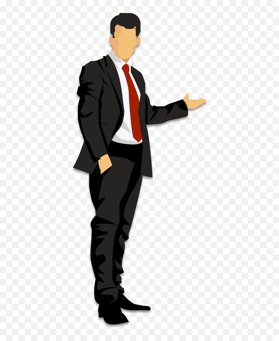 Cartoon Business Man Free Clipart Hq Clipart - Man In Suit Emoji,Suit Transparent Background