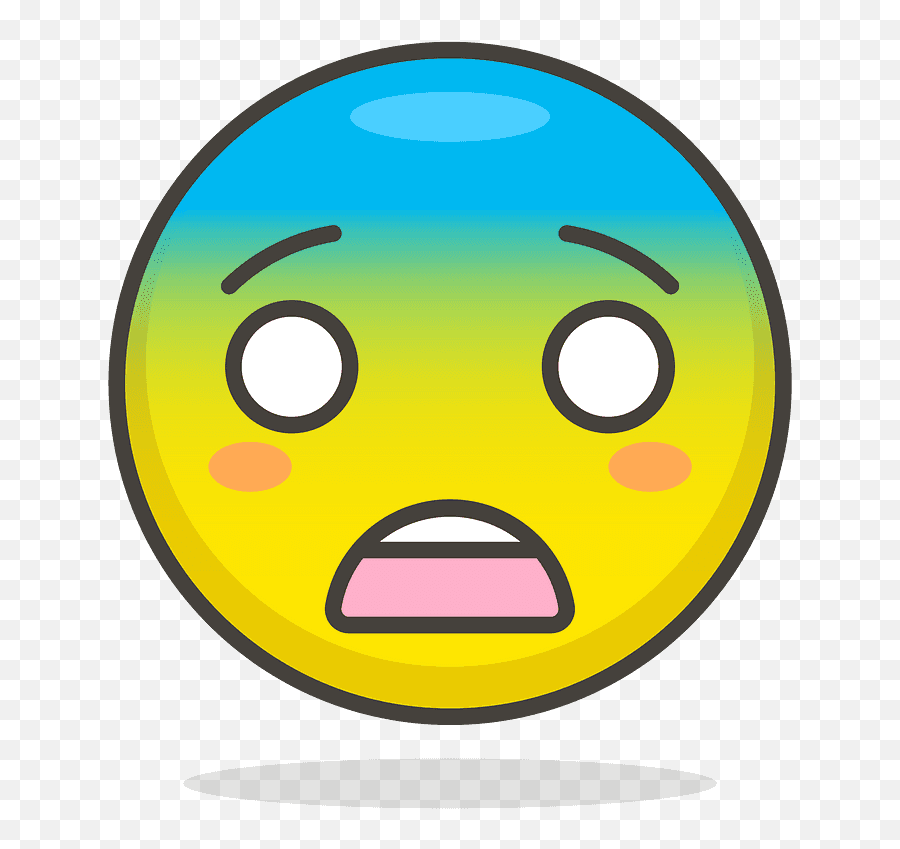 Fearful Face Emoji Clipart - Smiley Face Png Download,Sweat Emoji Png