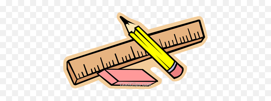 Ruler Pencil And Eraser Royalty Free Vector Clip Art Emoji,Erasers Clipart