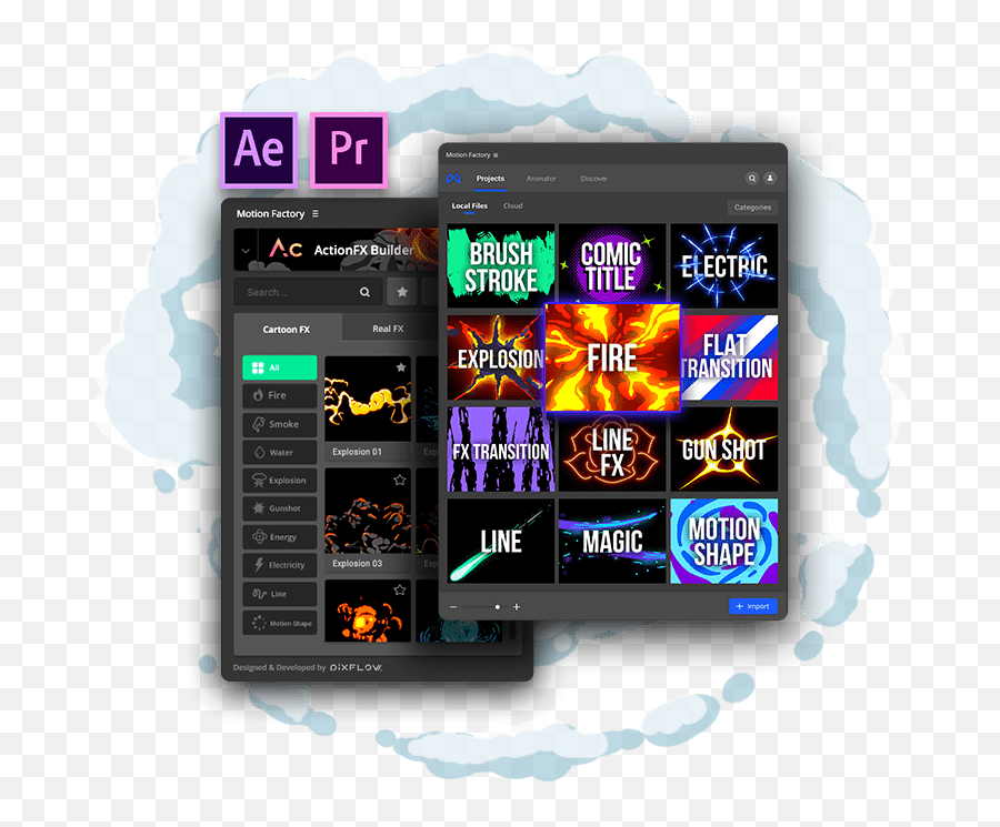 Top Animated Cartoon Fx Templates After Effects U0026 Premiere Emoji,Flash Effect Png