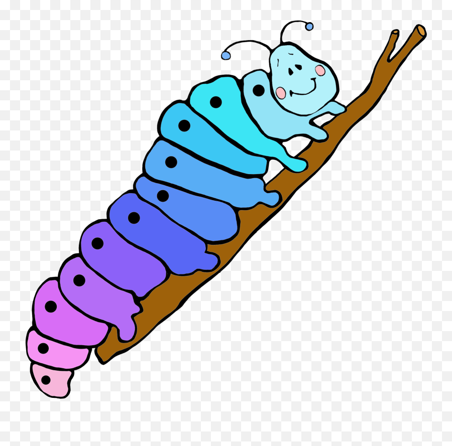 Caterpillar On Leaf Clipart - Clipart Suggest Emoji,The Very Hungry Caterpillar Clipart