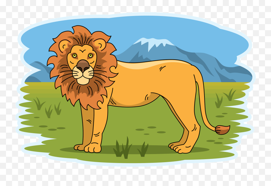 Lion Clipart Free Download Transparent Png Creazilla - East African Lion Emoji,Lion Clipart