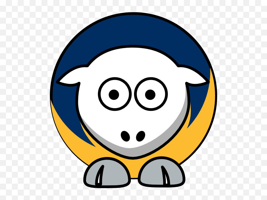 Sheep Buffalo Sabres Team Colors Clip Art At Clkercom - Oregon Ducks Clipart Emoji,Buffalo Sabres Logo