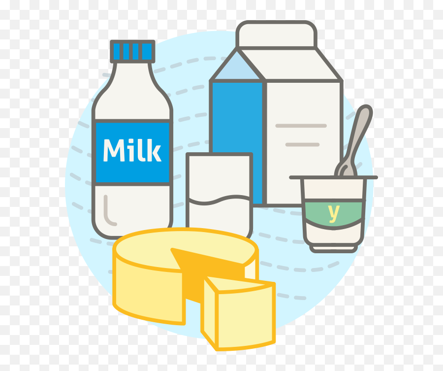 Milk Yogurt And By - Leche Y Sus Derivados Yogurt Emoji,Yogurt Clipart