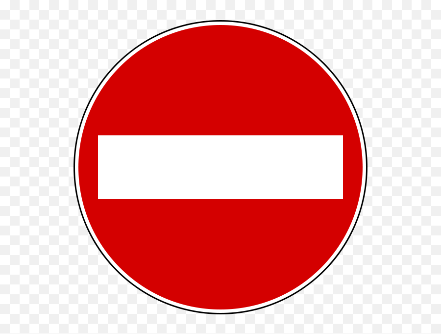 Driving In Italy Italian Road Signs Italy Explained - No Entry Clipart Emoji,Red Circle Png