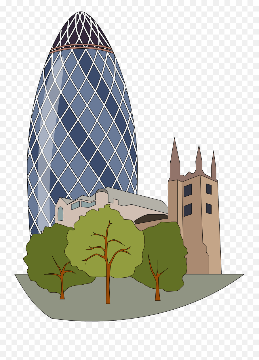 30 St Mary Axe Skyscraper Clipart Free Download - Disney Epcot Emoji,Axe Clipart