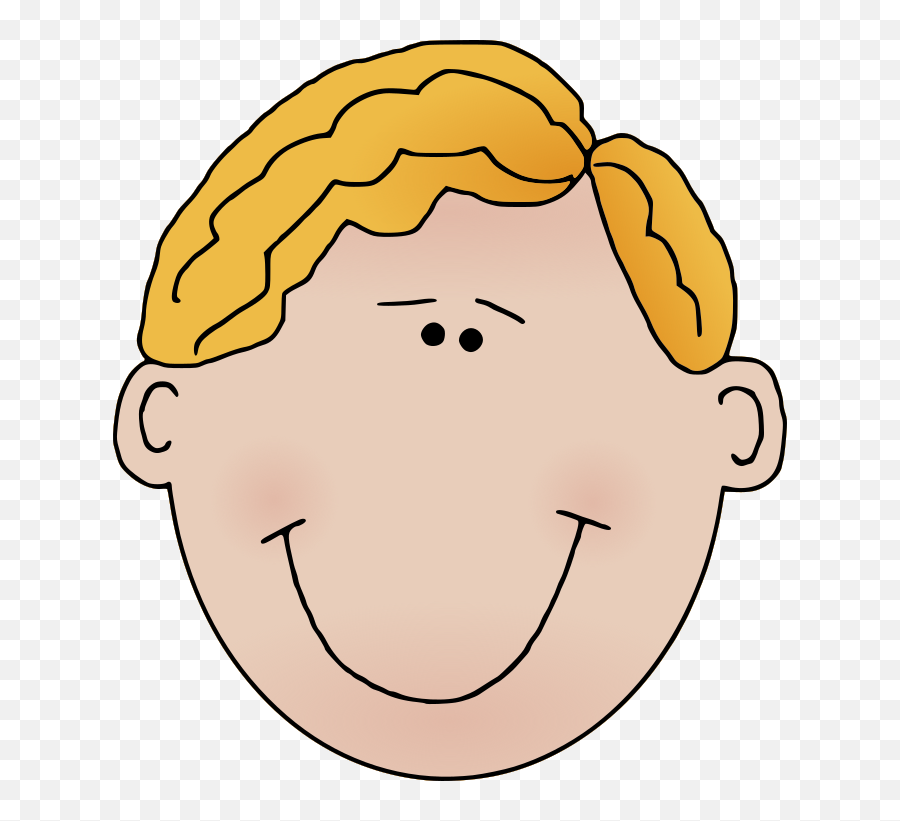 Download Happy Cartoon Man Clipart Png - Child Face Clipart Emoji,Man Clipart