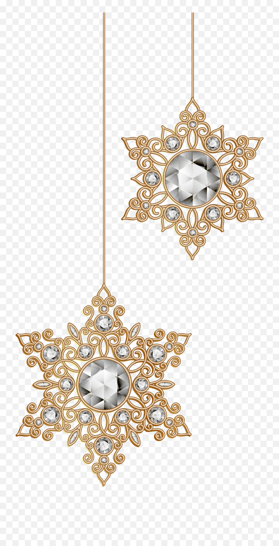 Download Christmas Snowflakes Ornaments Png Clip Art Image - Png Christmas Snowflake Emoji,Snowflakes Png