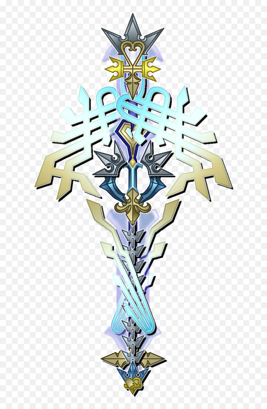 Kingdom Hearts 2 Ultima Weapon Staff - Kingdom Hearts Ultima Shield Emoji,Kingdom Hearts 2 Logo