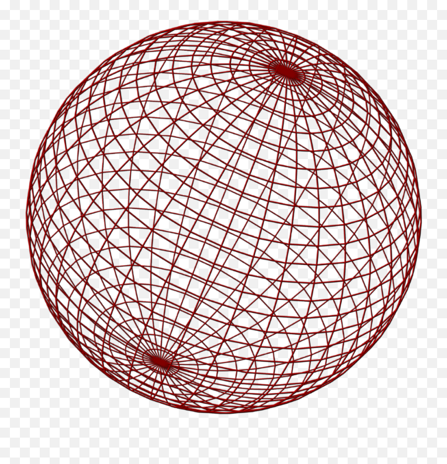 Globe Red Mesh Wireframe Icon Sticker By Skyu0027s Design - Png Clipart Sphere Shape Emoji,Transparent Globe