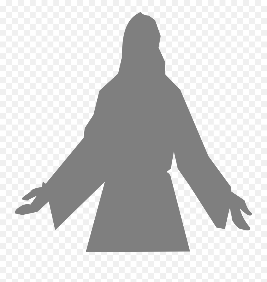Silhouette Prophet Clip Art - Silueta De Jesus Png Emoji,Preacher Clipart