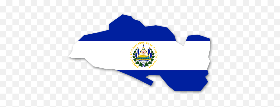El Salvador Umriss - El Salvador Transparent Emoji,El Salvador Flag Png