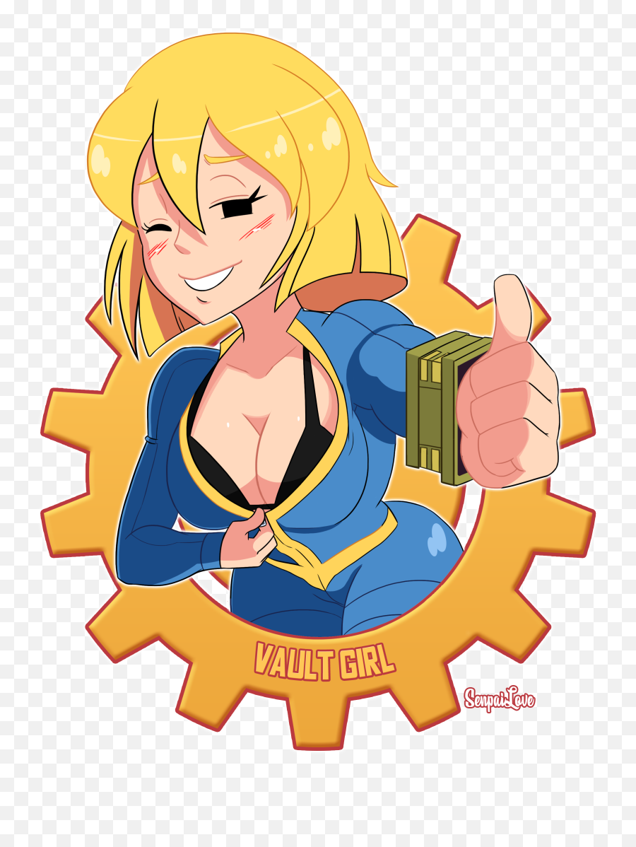 Fallout Vault Girl Hentai Cartoon Emoji,Author Clipart