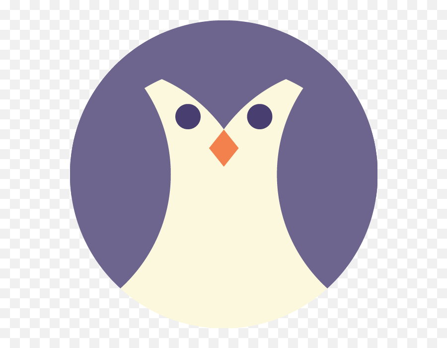 Happy Penguin Logo Skillshare Student Project - Dot Emoji,Penguin Logo