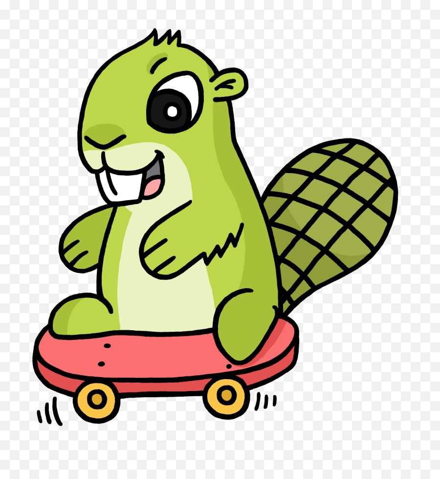 Green Clipart Skateboard Green Skateboard Transparent Free - Animal Doing Sports Clipart Emoji,Skateboard Clipart