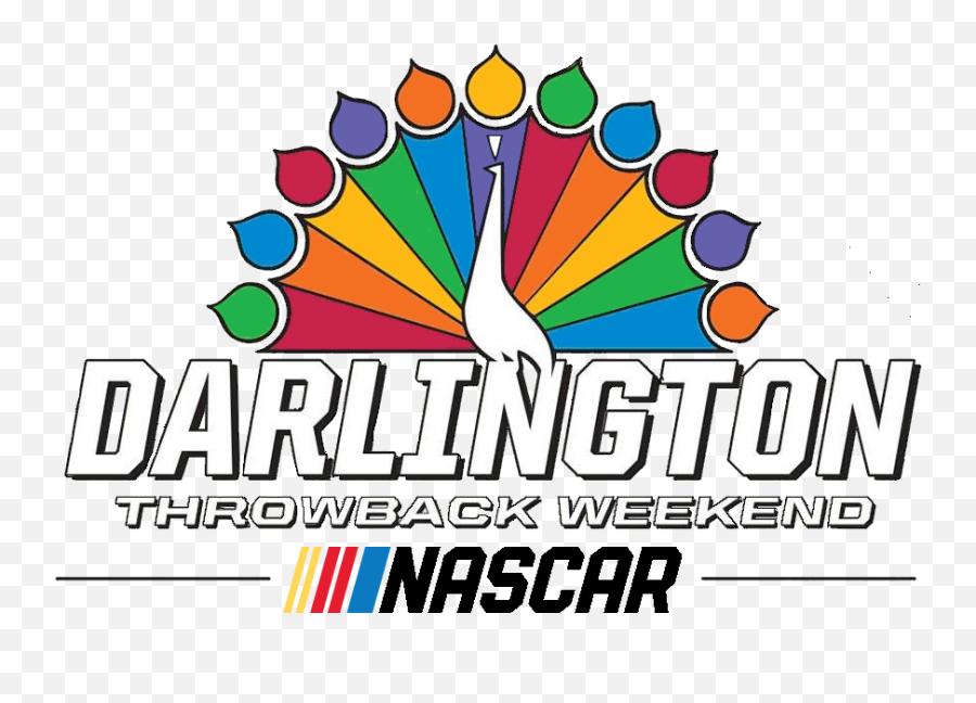 Nbc Sports Celebrates Nascar Throwback Weekend At Darlington - Darlington Raceway Throwback Logo Emoji,Nbc Logo