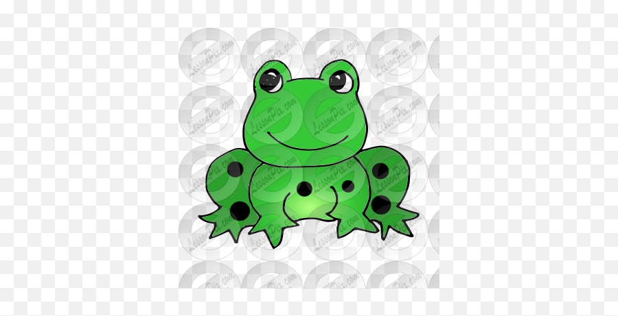 Frog Black Spots Picture For Classroom Therapy Use - Great Emoji,Toad Clipart Black And White
