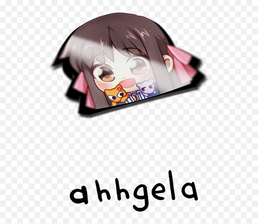 Tohru Honda Peeking Anime Sticker Emoji,Tohru Png