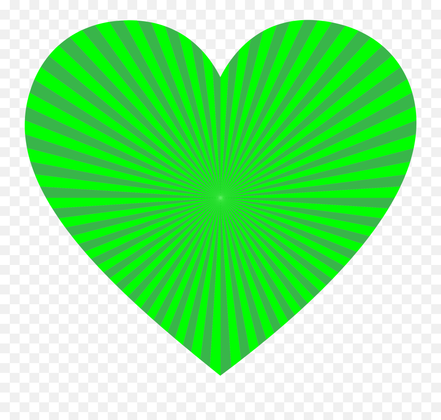 Starburst Heart 23 - Coração Na Cor Verde Emoji,Starburst Clipart