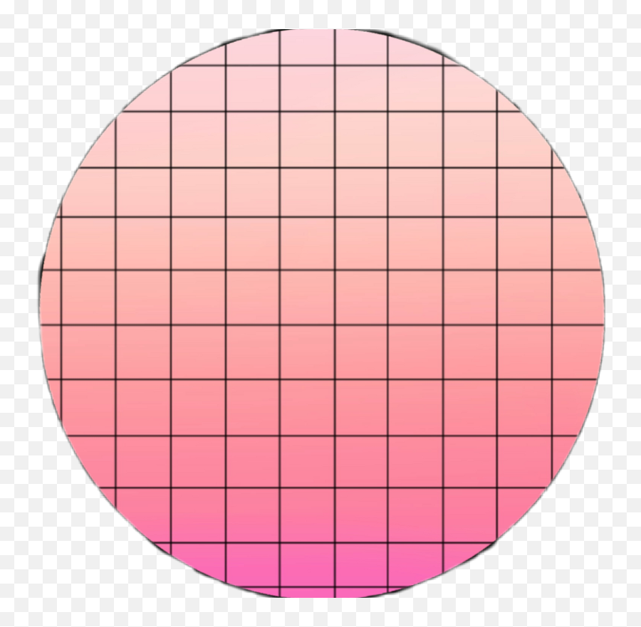 Circle Pink Square Grid Ombre White Boarder Boarders Emoji,White Grid Transparent