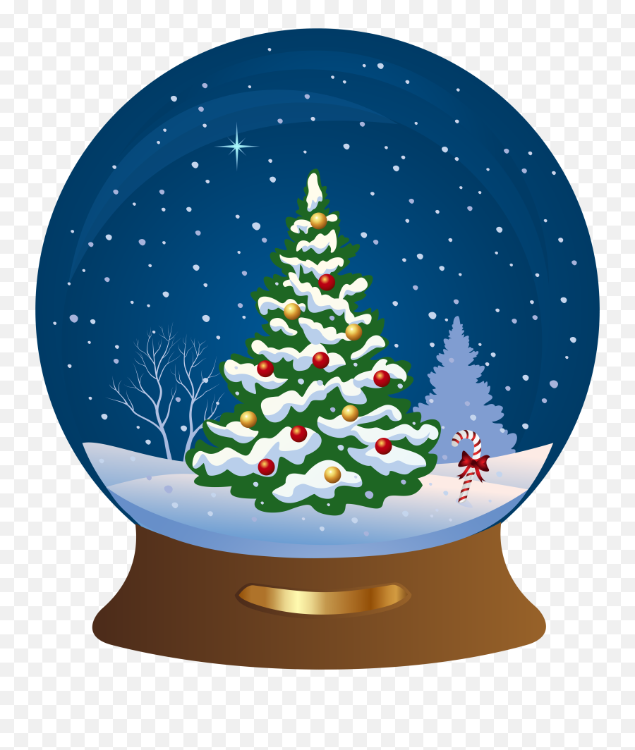 Clipart Beach Christmas Tree Clipart Beach Christmas Tree - Christmas Clipart Snow Globe Emoji,Christmas Tree Transparent Background