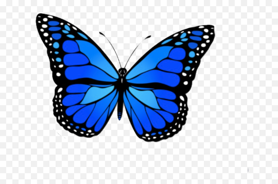 Blue Butterfly Png - Design Image Of Butterfly Emoji,Butterfly Png