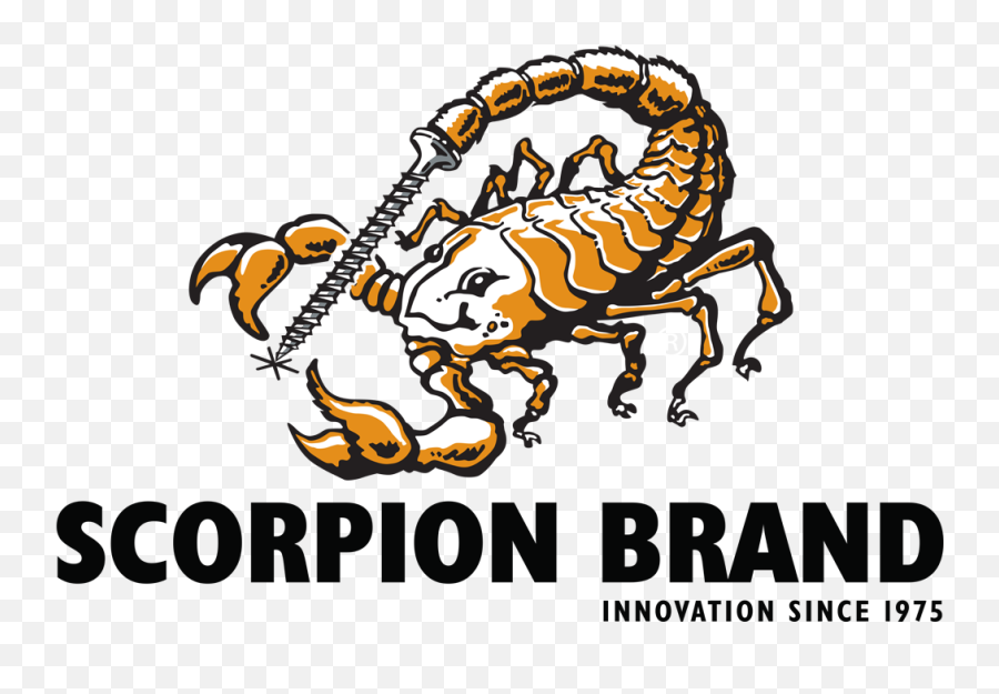 Scorpion Brand Accessories Logo - Scorpion Drywall Screws Logo Emoji,Scorpion Logo