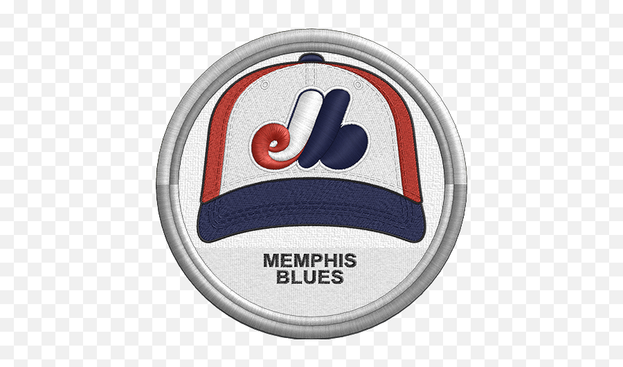 Memphis Blues Cap Hat Uniform Sports - San Angelo Colts Baseball Logo Emoji,Montreal Expos Logo