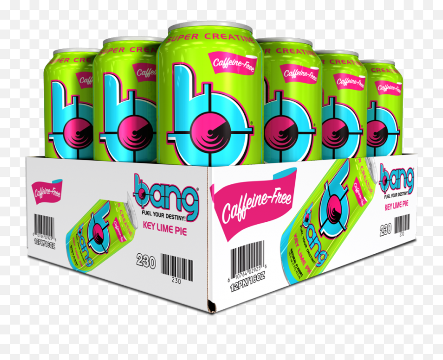 Bang Caffeine - Bang Key Lime Pie Caffeine Free Emoji,Bang Energy Drink Logo