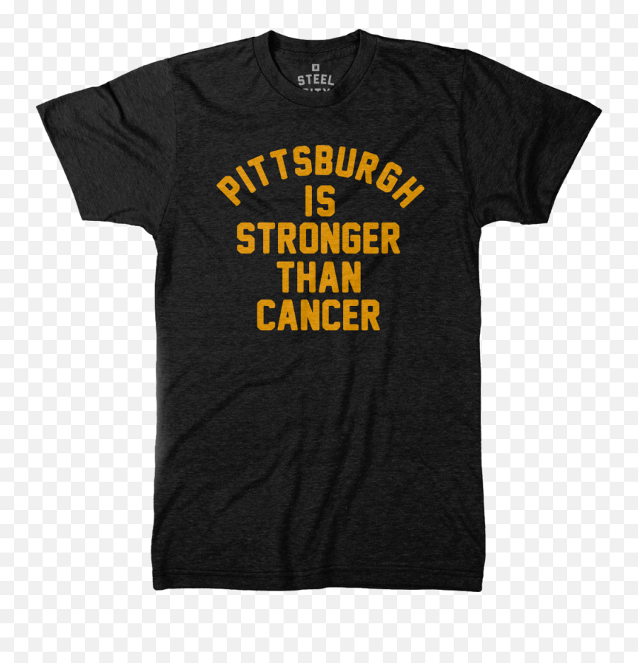 Pittsburgh Is Stronger Than Cancer T - Unisex Emoji,Steelers Logo Black And White