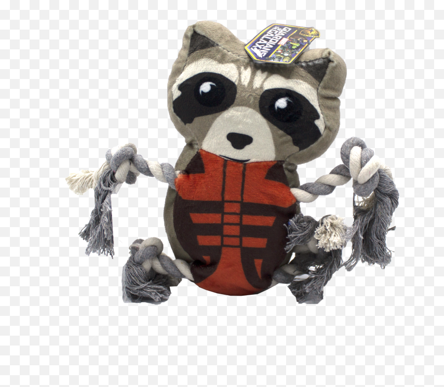 Marvel Guardians Of The Galaxy Rocket Raccoon Rope Buddy Toy - Rocket Raccoon Dog Toy Emoji,Guardians Of The Galaxy Logo